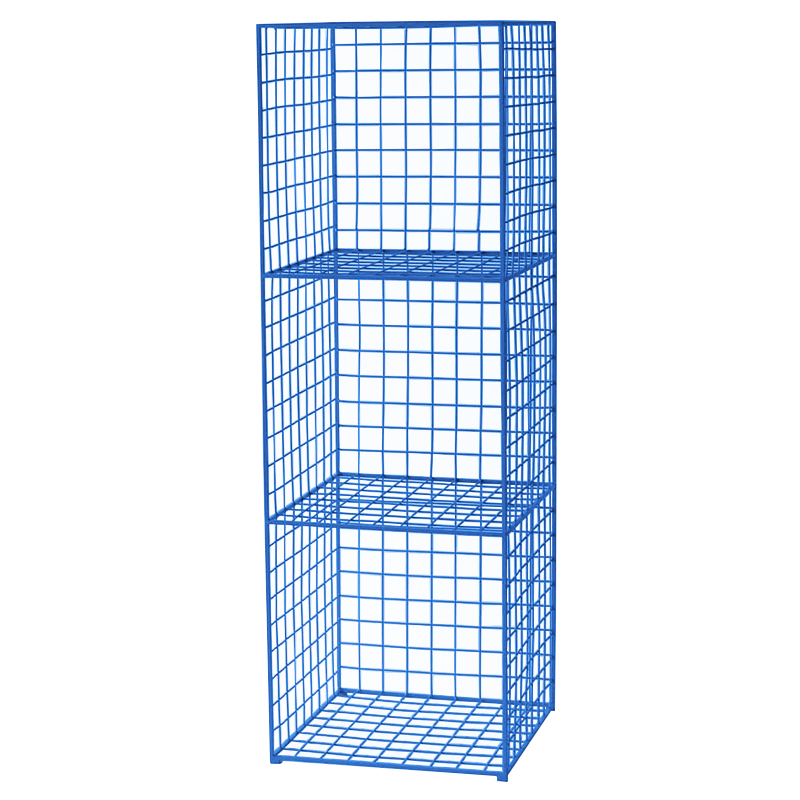 Стеллаж Carney Blue Industrial Metal Rust Rack Синий Стеллаж Carney Blue Industrial Metal Rust Rack Синий в Кирове | Loft Concept