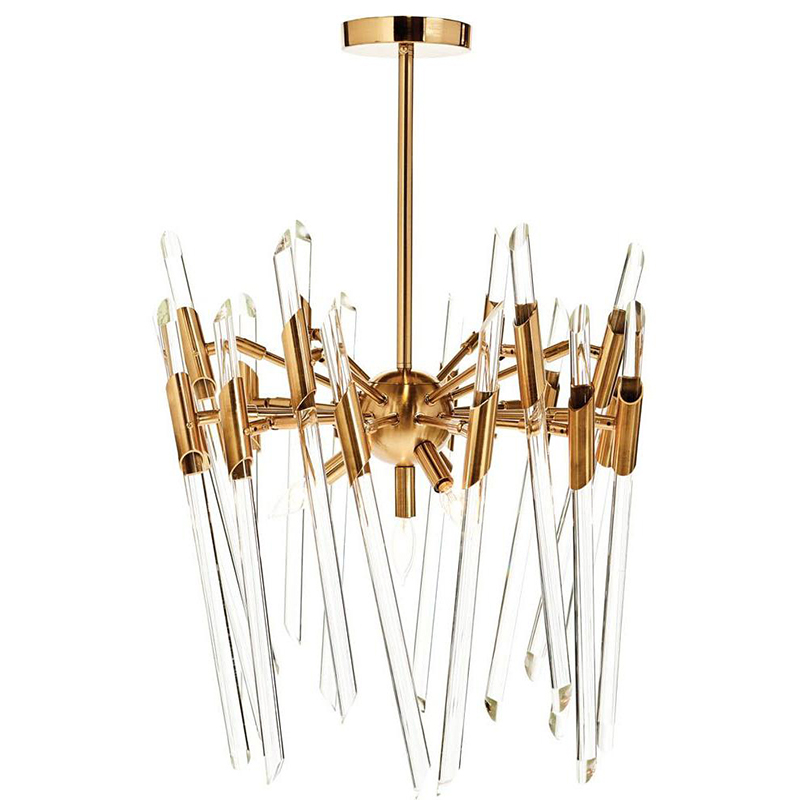 Люстра Ice Rods Chandelier brass Латунь Люстра Ice Rods Chandelier brass Латунь в Кирове | Loft Concept