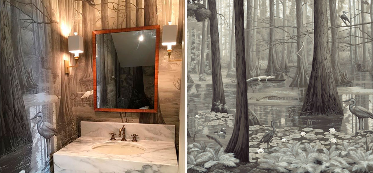 Обои ручная роспись The Bayou - фото