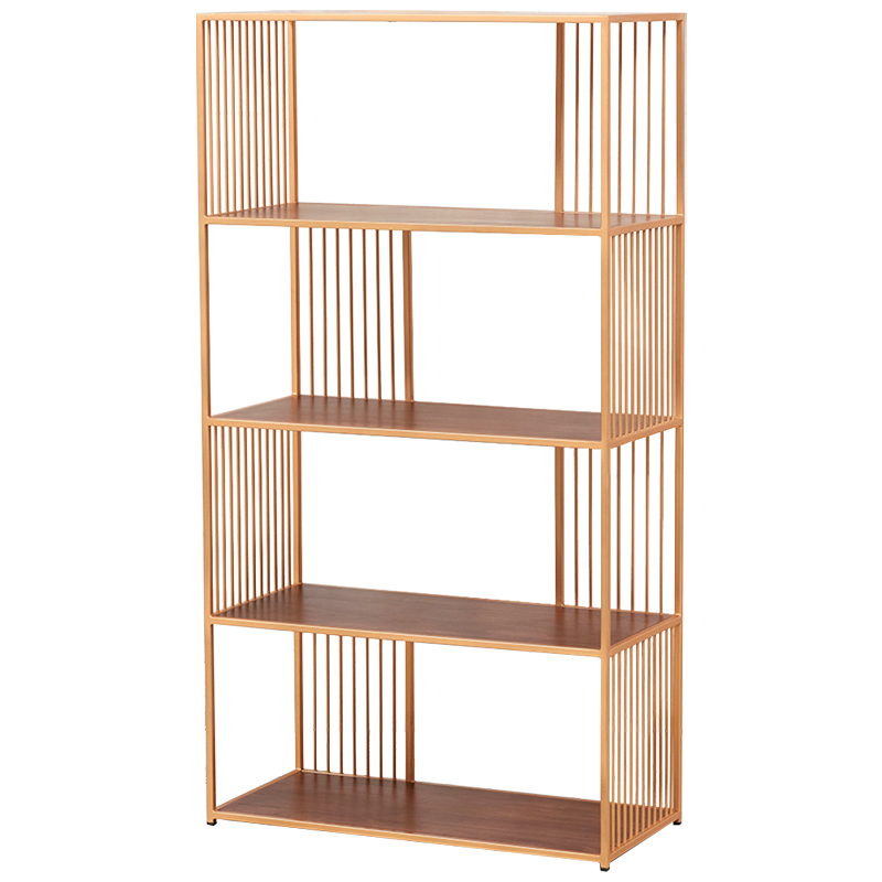 Стеллаж Blaise Metal Rack Латунь Древесина Стеллаж Blaise Metal Rack Латунь Древесина в Кирове | Loft Concept