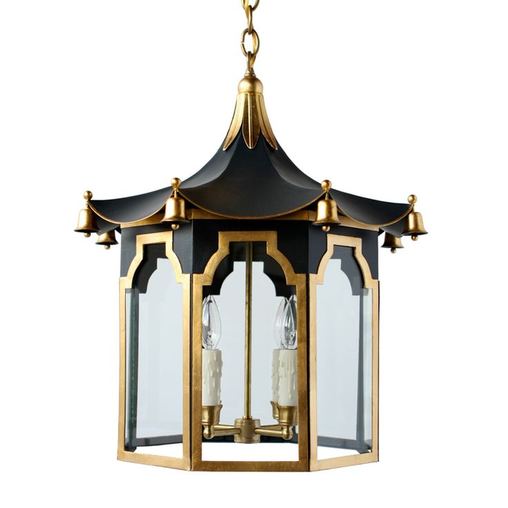 Люстра Pendant Lamp Chinese Pagoda Черный Золотой Люстра Pendant Lamp Chinese Pagoda Черный Золотой в Кирове | Loft Concept