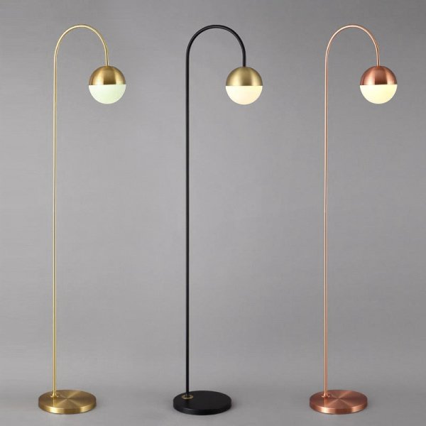 Торшер Cedar & Moss Floor Lamp Медь Латунь Черный Торшер Cedar & Moss Floor Lamp Медь Латунь Черный в Кирове | Loft Concept