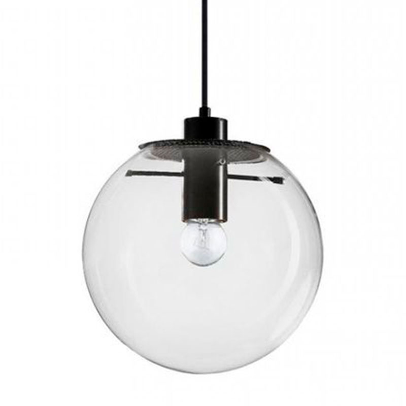 Подвесной светильник Selene Glass Ball Ceiling Lights Black 40 cm Черный Прозрачное Стекло Подвесной светильник Selene Glass Ball Ceiling Lights Black 40 cm Черный Прозрачное Стекло в Кирове | Loft Concept