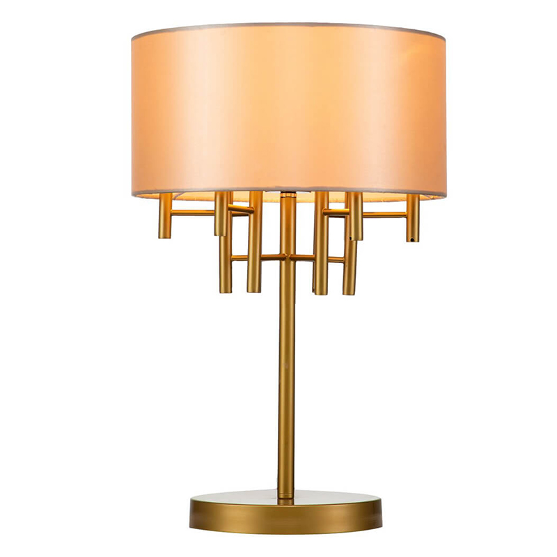 Настольная лампа Латунь Oswell Lampshade Table Lamp Латунь Бежевый в Кирове | Loft Concept 