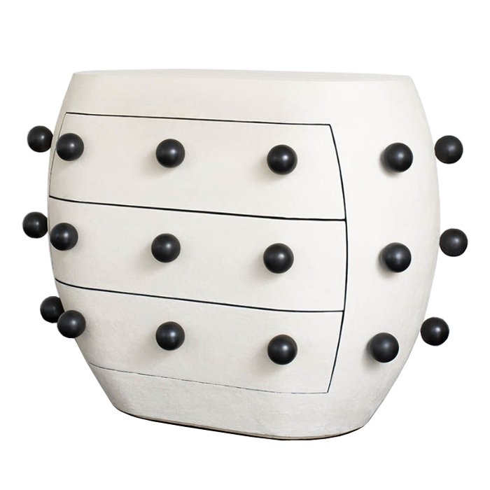 Комод Kelly Wearstler POD Commode Молочный Черный Комод Kelly Wearstler POD Commode Молочный Черный в Кирове | Loft Concept