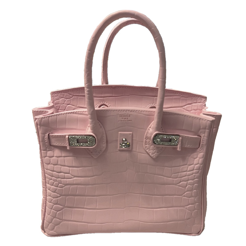 Декоративная ваза в виде сумки Birkin Bag Vase Pink Розовый в Кирове | Loft Concept 