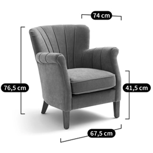 Кресло велюровое на ножках из массива ясеня Jessie Armchair Кресло велюровое на ножках из массива ясеня Jessie Armchair в Кирове