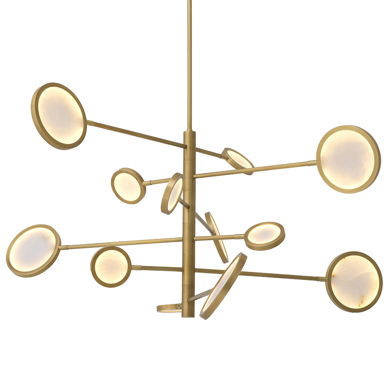 Люстра Eichholtz Chandelier Domani Золотой Белый Люстра Eichholtz Chandelier Domani Золотой Белый в Кирове | Loft Concept
