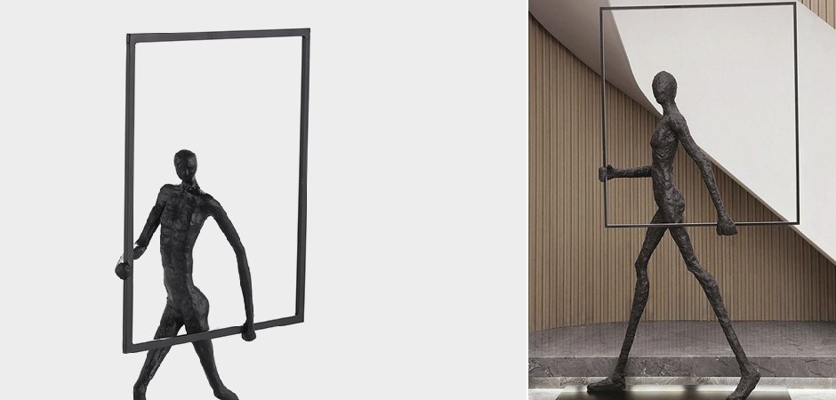 Торшер Man carries light square - Loft-Concept в Кирове