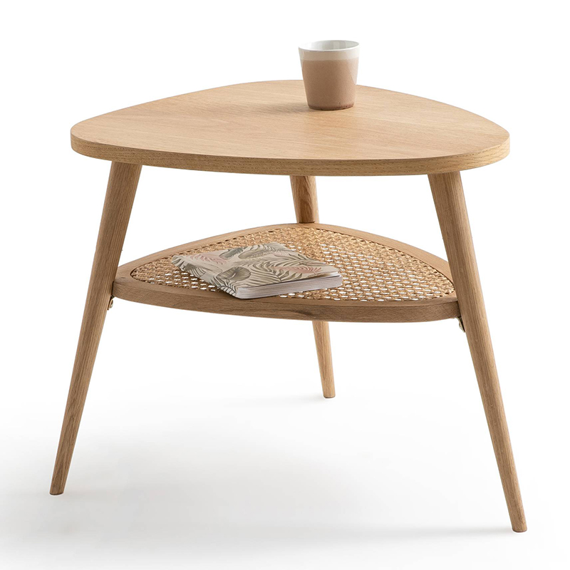 Приставной стол Morten Wicker Side Table 3 legs Светлый дуб Приставной стол Morten Wicker Side Table 3 legs Светлый дуб в Кирове | Loft Concept