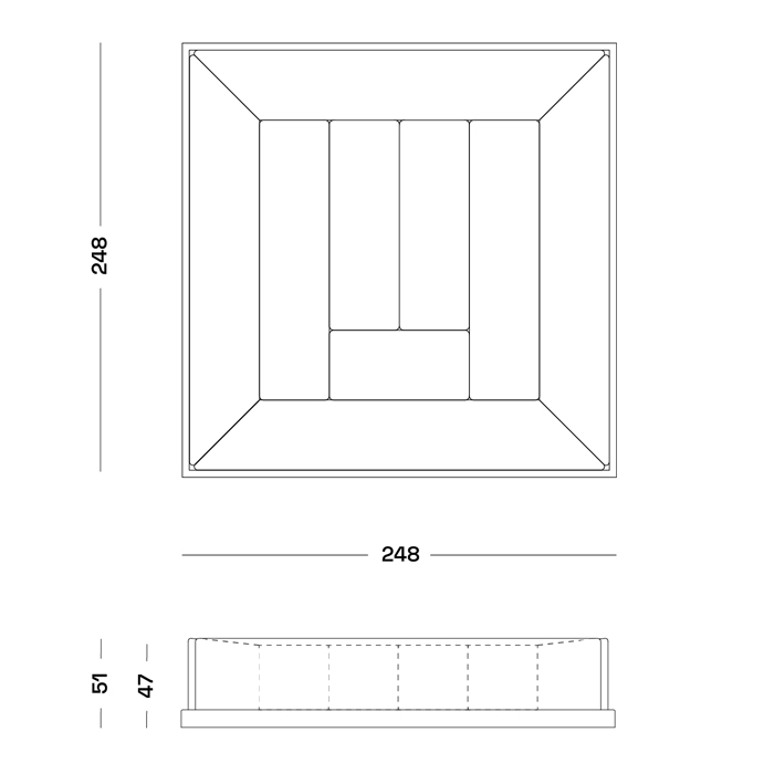 Модульный дизайнерский диван Rumble Modular Sofa в Кирове