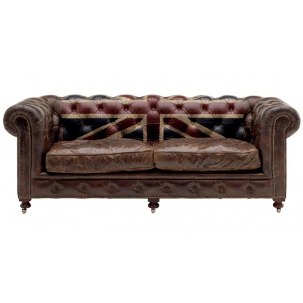 Диван Chesterfield Rebel Sofa Union Jack Andrew Martin Коричневый Диван Chesterfield Rebel Sofa Union Jack Andrew Martin Коричневый в Кирове | Loft Concept
