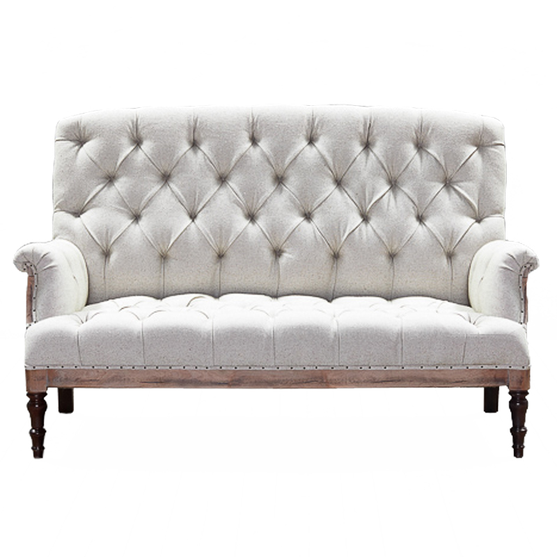 Диван Grace Sofa White Белый Коричневый Диван Grace Sofa White Белый Коричневый в Кирове | Loft Concept