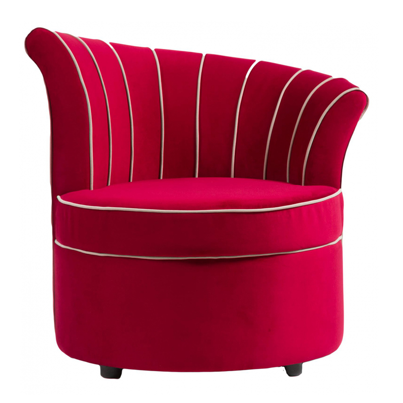 Кресло Curly Backrest Red Красный Кресло Curly Backrest Red Красный в Кирове | Loft Concept