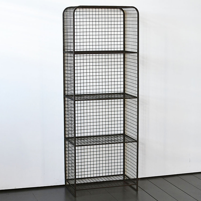 Стеллаж Knott Industrial Metal Rust Rack Черный Стеллаж Knott Industrial Metal Rust Rack Черный в Кирове | Loft Concept