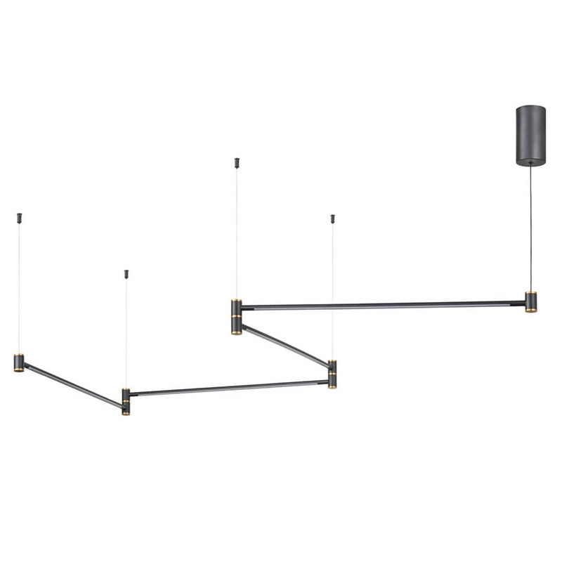 Подвесной светильник Drawing Line Gold Black Золотой Черный Подвесной светильник Drawing Line Gold Black Золотой Черный в Кирове | Loft Concept
