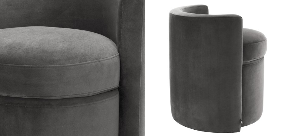 Кресло Eichholtz Stool Arcadia dark grey Кресло Eichholtz Stool Arcadia dark grey - Loft-Concept в Кирове