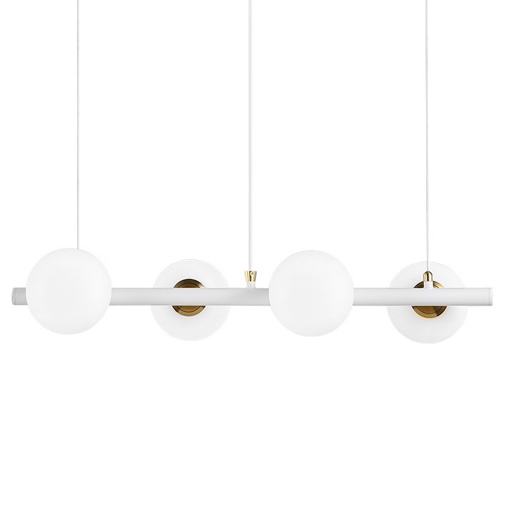 Светильник Bubble Stik four Chandelier Белый Золотой Светильник Bubble Stik four Chandelier Белый Золотой в Кирове | Loft Concept