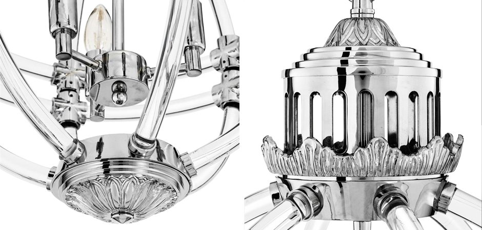 Люстра Eichholtz Chandelier Impero Silver Люстра Eichholtz Chandelier Impero Silver - Loft-Concept в Кирове