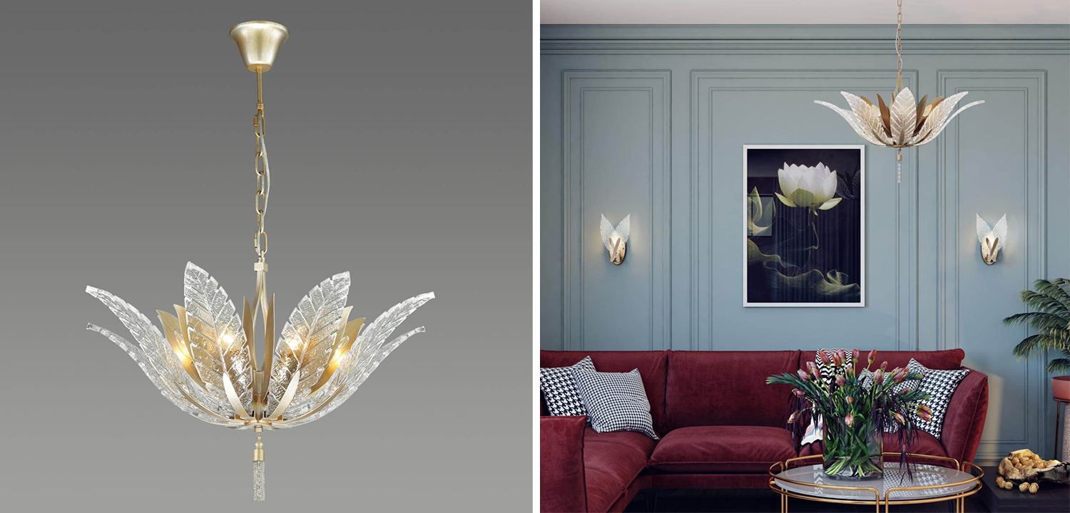 Люстра Glass Petals Chandelier 75 - фото