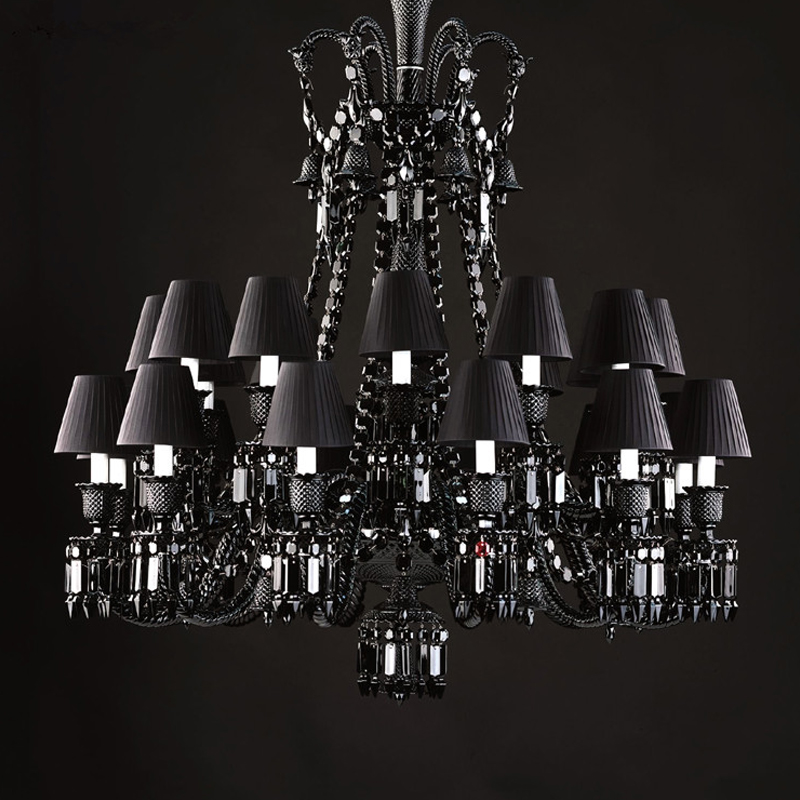 Люстра BACCARAT ZENITH NOIR Chandelier Черный Люстра BACCARAT ZENITH NOIR Chandelier Черный в Кирове | Loft Concept