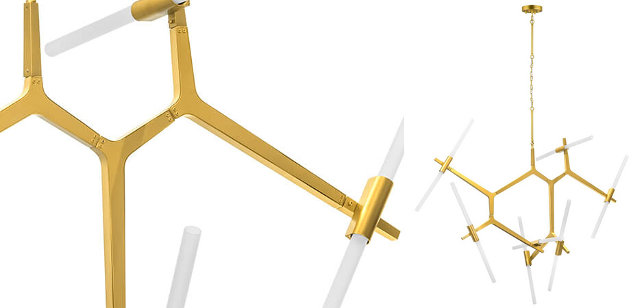 Люстра Agnes Chandelier Gold 14 Люстра Agnes Chandelier Gold 14 - Loft-Concept в Кирове