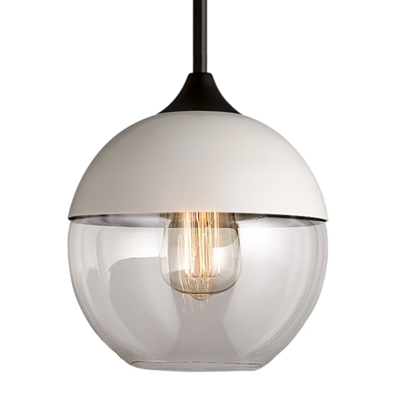 Подвесной светильник Hanglamp zwart glas White III Белый Прозрачное Стекло Подвесной светильник Hanglamp zwart glas White III Белый Прозрачное Стекло в Кирове | Loft Concept