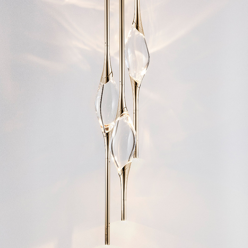 Подвесной светильник 12 Round Chandelier Gold Глянцевое золото Прозрачный Подвесной светильник 12 Round Chandelier Gold Глянцевое золото Прозрачный в Кирове | Loft Concept