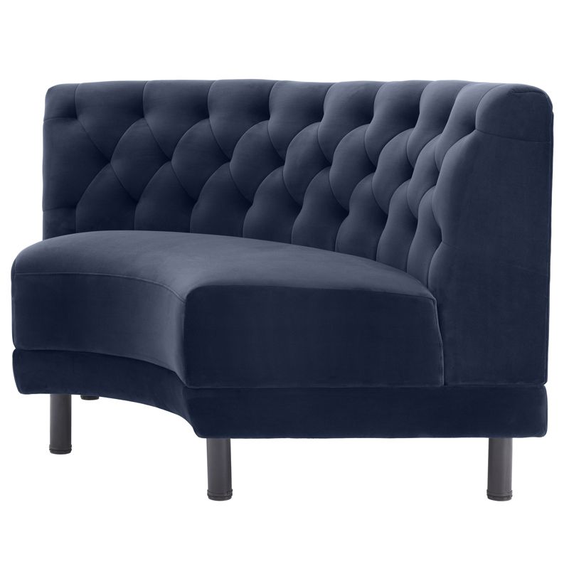 Диван Eichholtz Sofa Rochdale II Сапфирово-синий Черный Диван Eichholtz Sofa Rochdale II Сапфирово-синий Черный в Кирове | Loft Concept