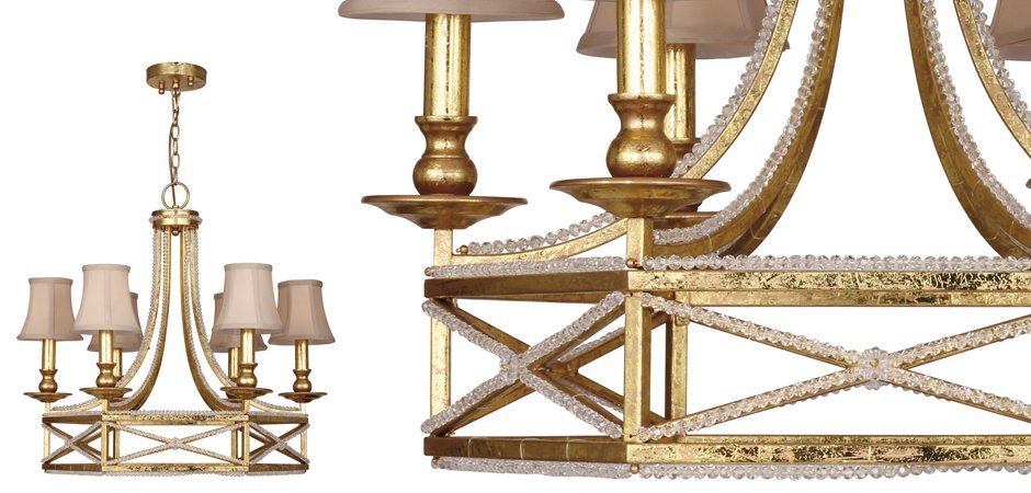 Люстра Foiling Spider Web Gold 6 Люстра Foiling Spider Web Gold 6 - Loft-Concept в Кирове