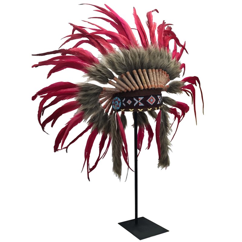 War bonnet Индейский венец из перьев красный Красный War bonnet Индейский венец из перьев красный Красный в Кирове | Loft Concept