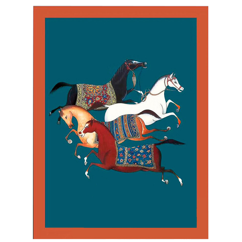 Плед Hermes Four Horses Plaid Изумрудный Оранжевый Мульти Плед Hermes Four Horses Plaid Изумрудный Оранжевый Мульти в Кирове | Loft Concept