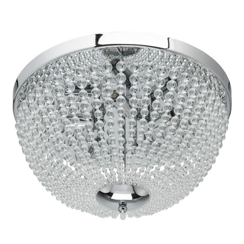 Потолочный светильник Virginia Clear Beads ceiling Chrome S Хром Прозрачное Стекло Потолочный светильник Virginia Clear Beads ceiling Chrome S Хром Прозрачное Стекло в Кирове | Loft Concept