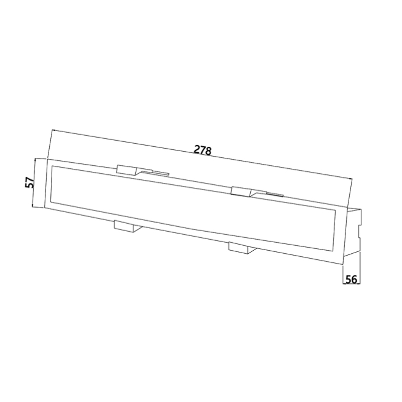 Врезной потолочный светильник Hidden Light 28 см Белый в Кирове