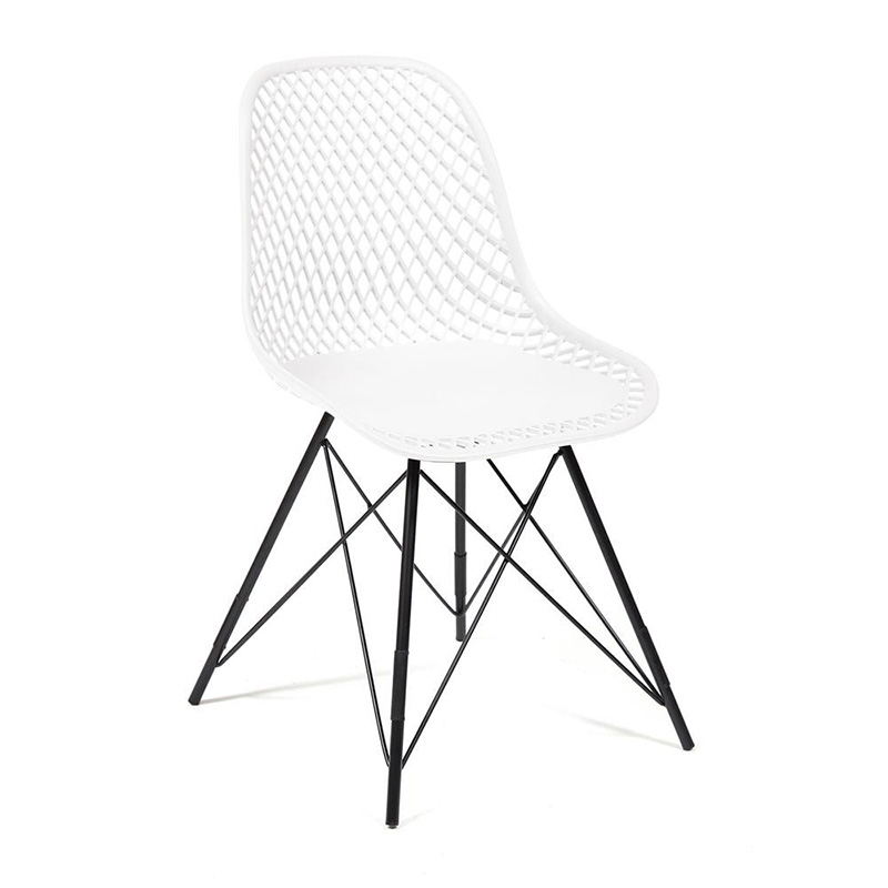 Стул DSR mesh white Белый Черный Стул DSR mesh white Белый Черный в Кирове | Loft Concept