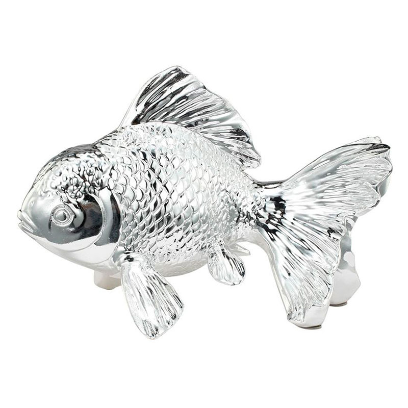 Статуэтка серебряная рыбка Fish Серебряный Статуэтка серебряная рыбка Fish Серебряный в Кирове | Loft Concept