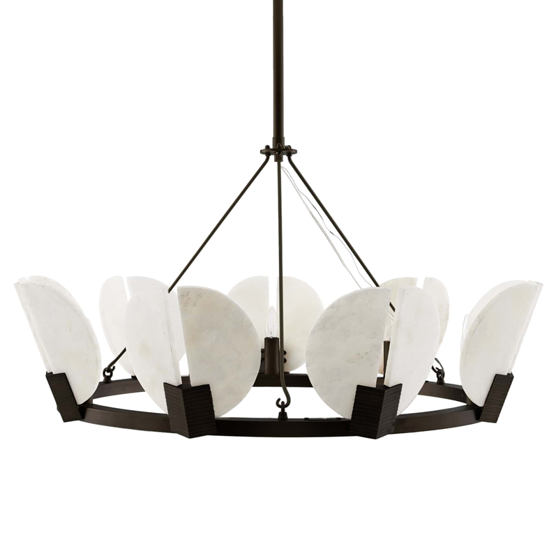 Люстра Arteriors SIERRA CHANDELIER Черный Белый Люстра Arteriors SIERRA CHANDELIER Черный Белый в Кирове | Loft Concept