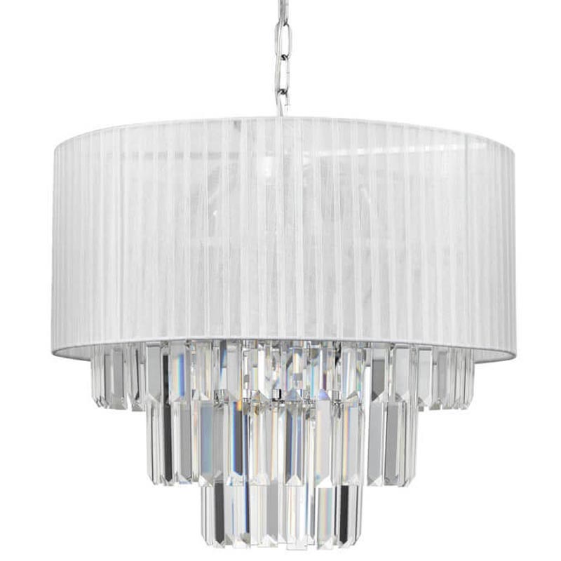 Люстра Laurella Chandelier Прозрачный (Transparent) Хром Люстра Laurella Chandelier Прозрачный (Transparent) Хром в Кирове | Loft Concept