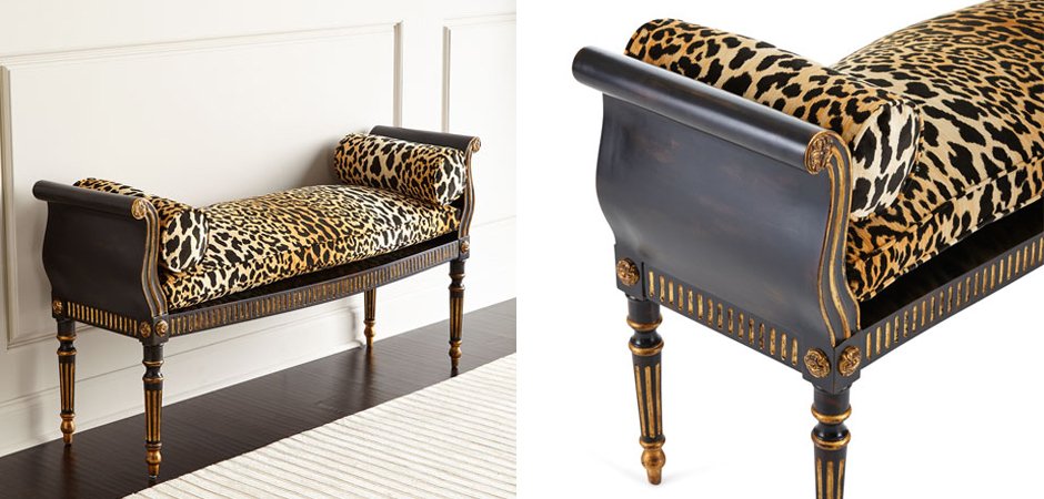 Оттоманка Attina Leopard Bench Оттоманка Attina Leopard Bench - Loft-Concept в Кирове