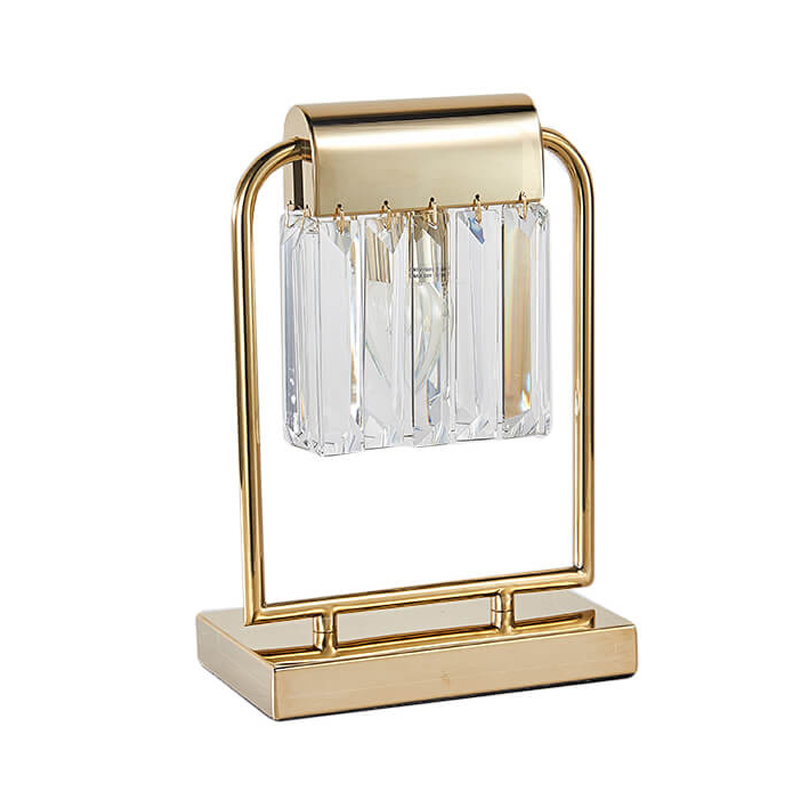 Настольная лампа Crystal Pendants gold Прозрачное Стекло Глянцевое золото Настольная лампа Crystal Pendants gold Прозрачное Стекло Глянцевое золото в Кирове | Loft Concept