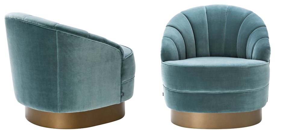Кресло Eichholtz Chair Hadley Turquoise Кресло Eichholtz Chair Hadley Turquoise - Loft-Concept в Кирове