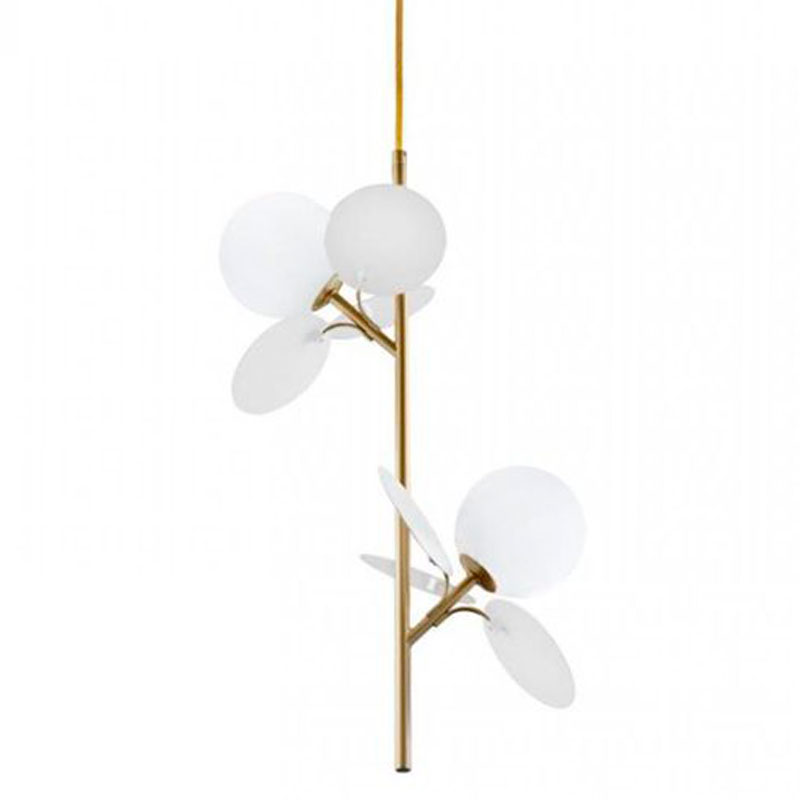 Люстра MATISSE Pendant Double White Золотой Белый Люстра MATISSE Pendant Double White Золотой Белый в Кирове | Loft Concept