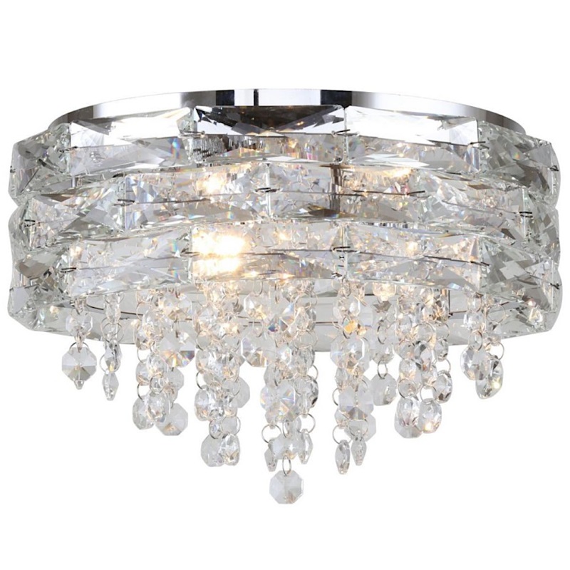 Потолочный светильник ROUL CRYSTAL LIGHT Хром Прозрачный Потолочный светильник ROUL CRYSTAL LIGHT Хром Прозрачный в Кирове | Loft Concept