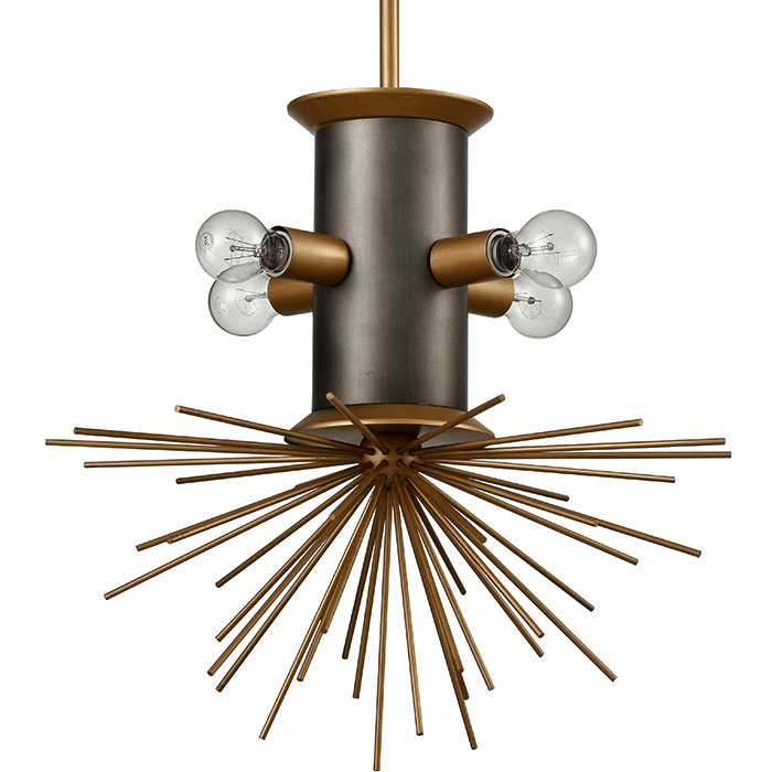 Подвесной светильник Hedgehog Chandelier Латунь Подвесной светильник Hedgehog Chandelier Латунь в Кирове | Loft Concept