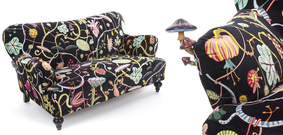 Диван Seletti Botanical Diva Sofa Black Диван Seletti Botanical Diva Sofa Black - Loft-Concept в Кирове