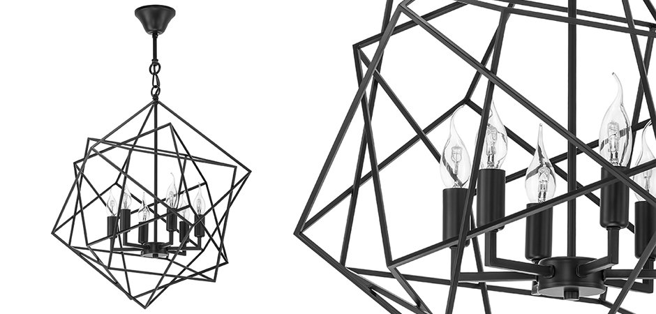 Люстра CUBIST Chandelier Black Люстра CUBIST Chandelier Black - Loft-Concept в Кирове