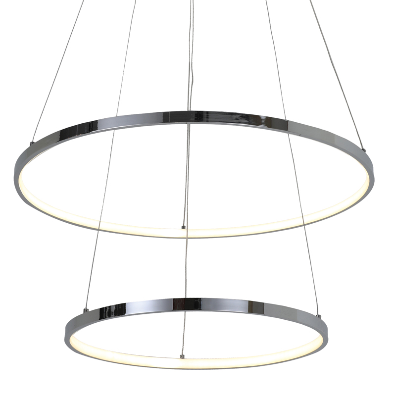 Люстра Ring Horizontal Double chromium 60+40 Хром Люстра Ring Horizontal Double chromium 60+40 Хром в Кирове | Loft Concept
