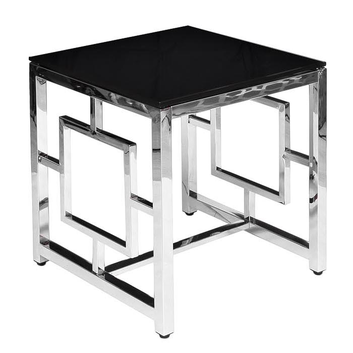 Стол Quadrum Table Хром Глянцевый черный Стол Quadrum Table Хром Глянцевый черный в Кирове | Loft Concept