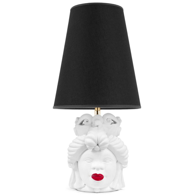 Настольная лампа Table Lamp Moro Lady Small Lipstick Black Белый Черный Красный Настольная лампа Table Lamp Moro Lady Small Lipstick Black Белый Черный Красный в Кирове | Loft Concept