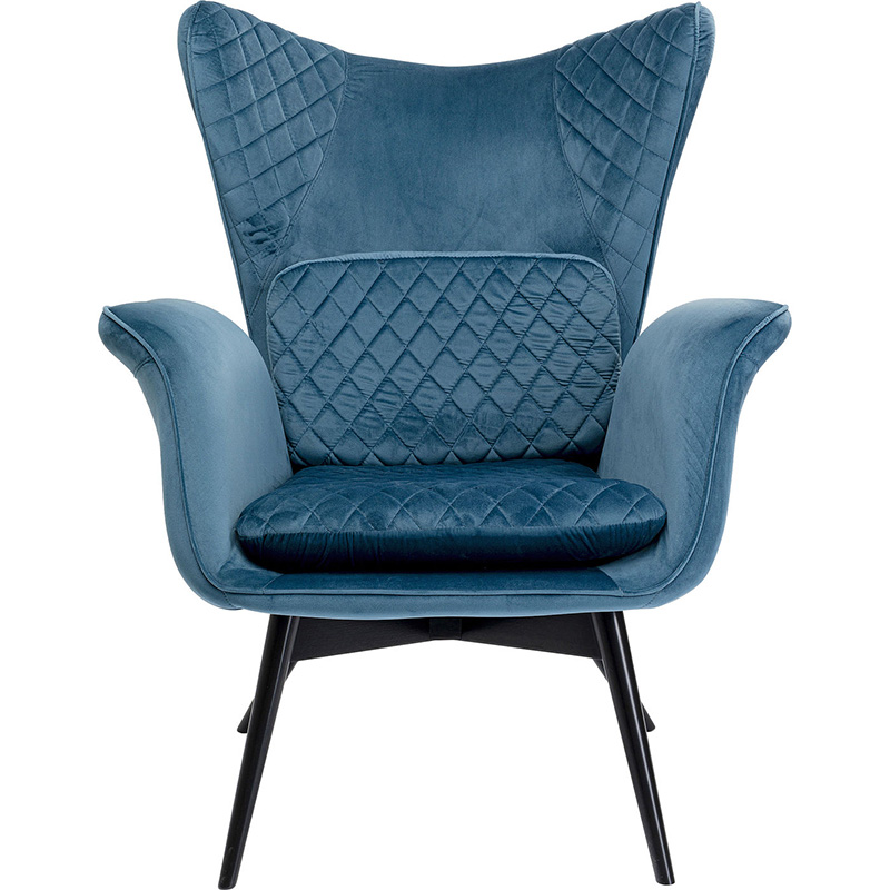 Кресло Blue Velvet Throne Синий Кресло Blue Velvet Throne Синий в Кирове | Loft Concept